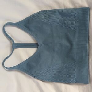 Spiritual Gangster Icon T-Back Sports Bra In  Seascape